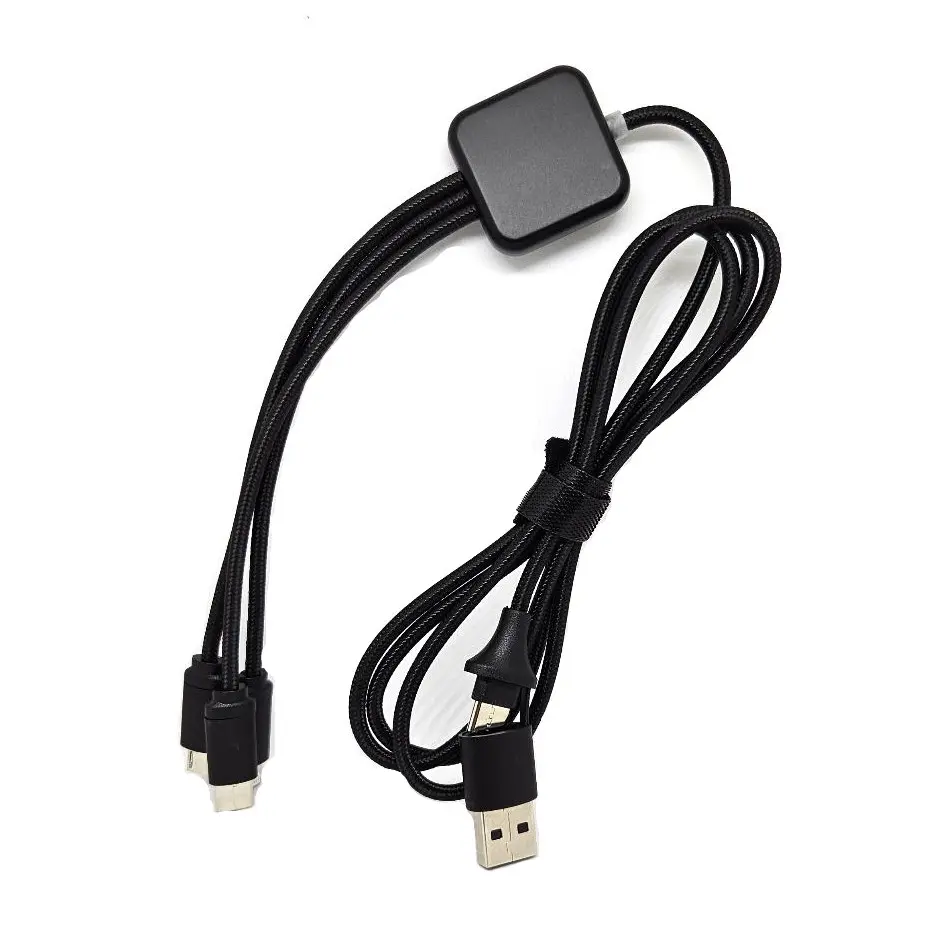 Cable 4 en 1 con Logo LED