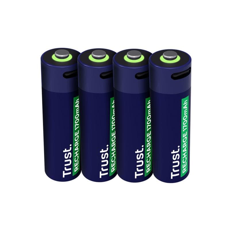 Pilas AA x 4 Trust Recargables USB-C