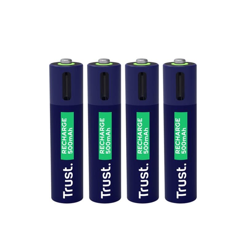 Pilas AAA x 4 Trust Recargables USB-C