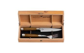 Set de Cubiertos Asado Premium Poncho Pampa