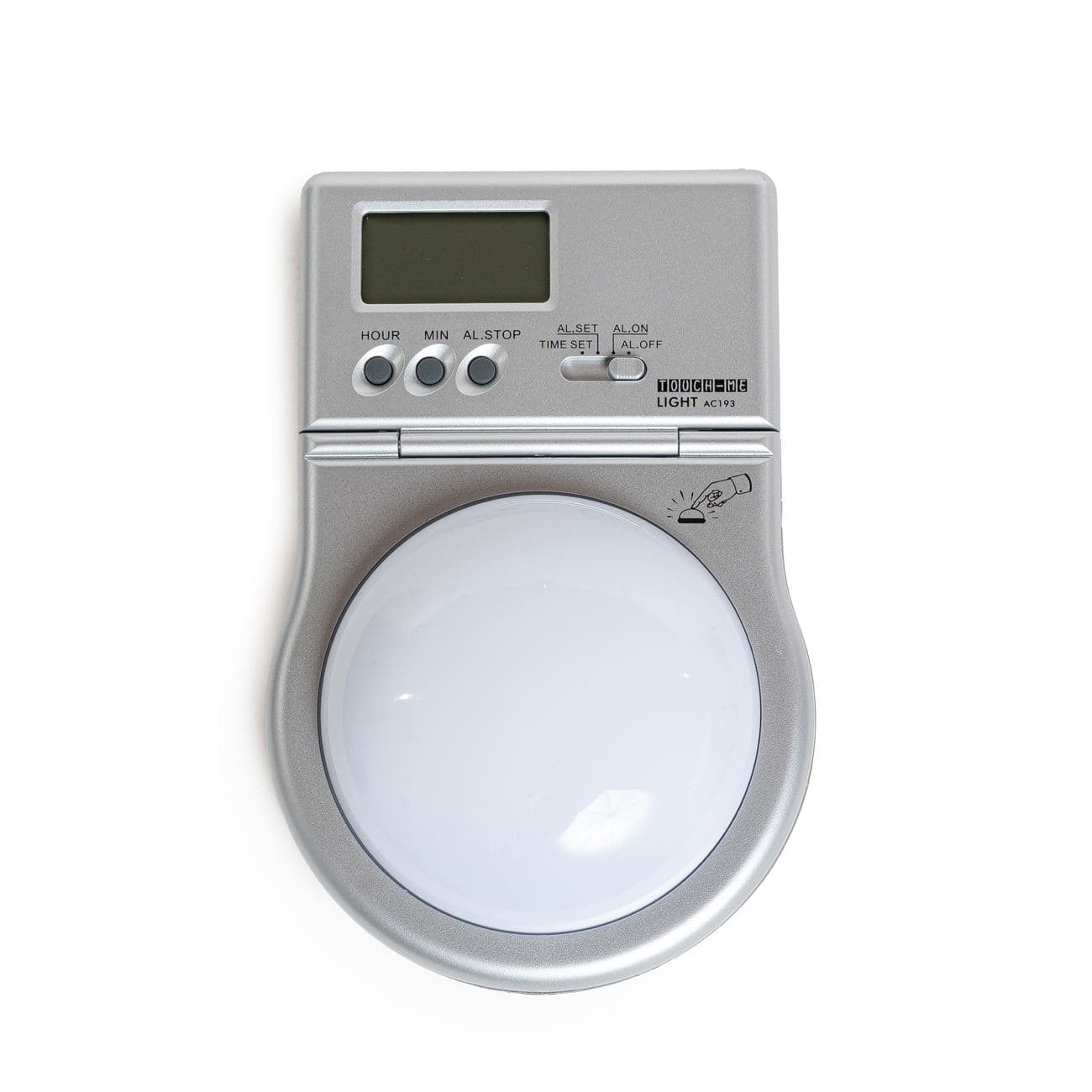 Reloj de mesa con luz y alarma
