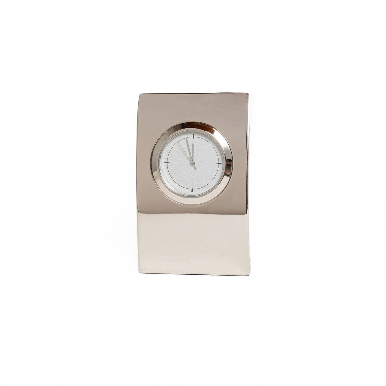 Reloj de Escritorio Curvo Metálico