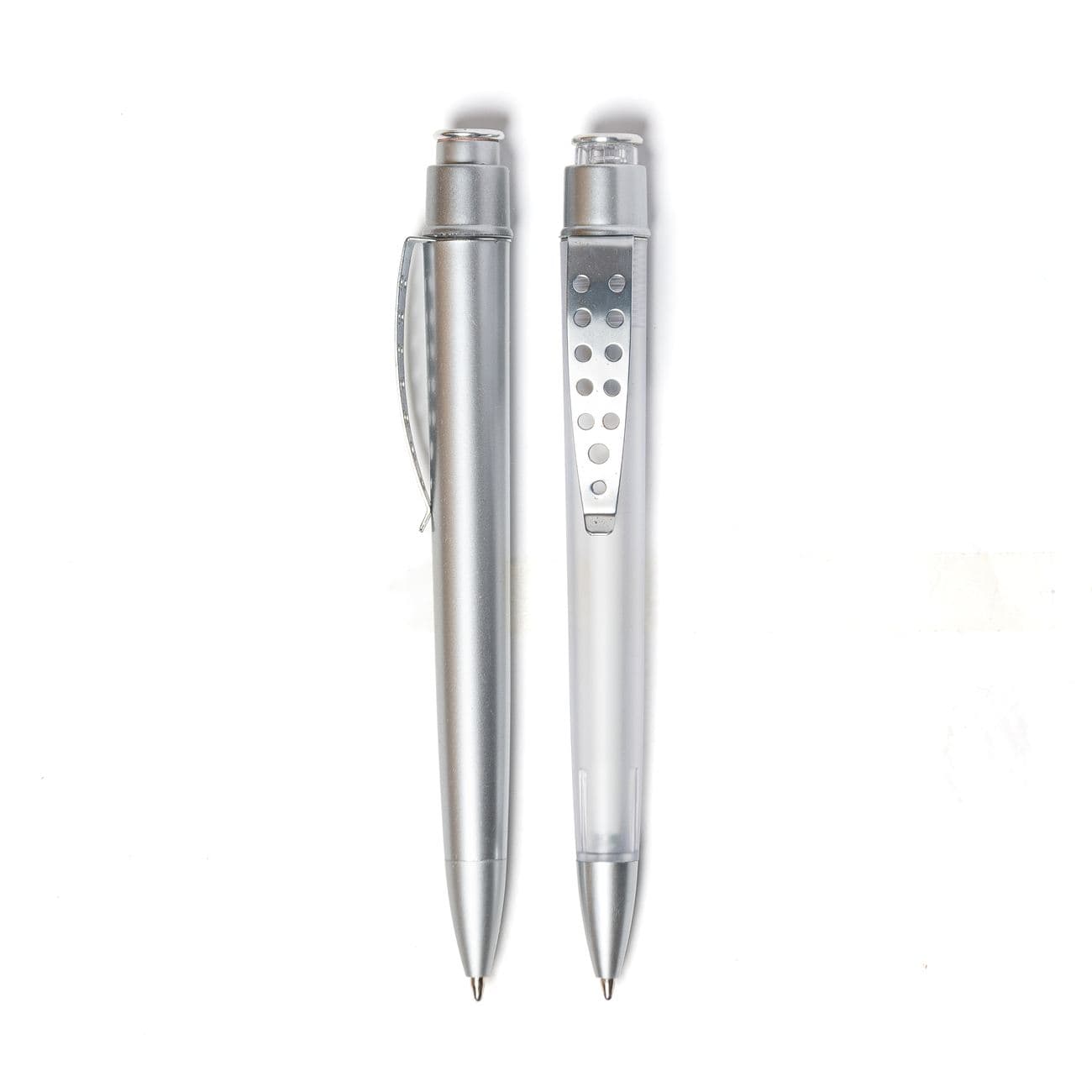 Boligrafo retractil clip metal calado